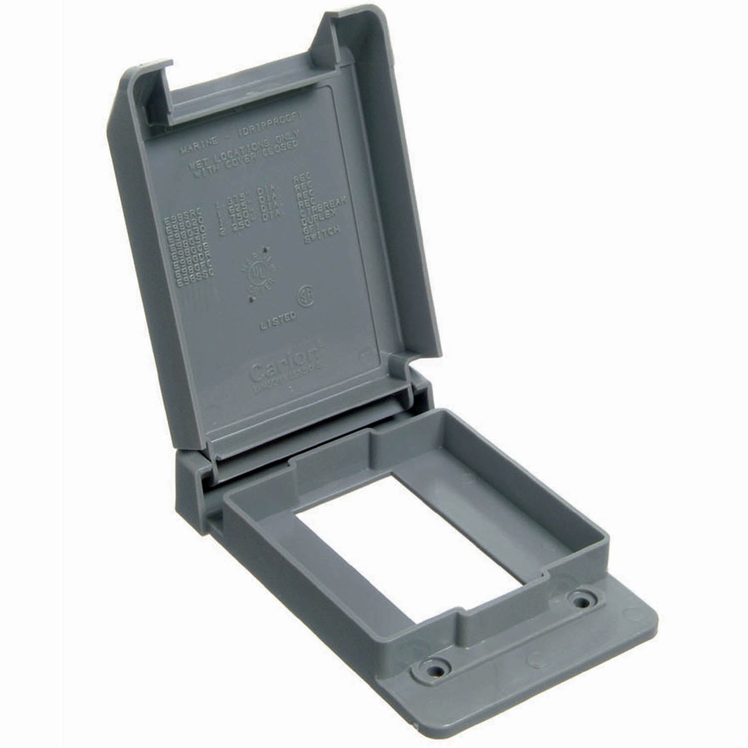 Thomas & Betts  Electrical PVC  Cover, Single-Gang, Weatherproof Online now