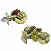 Taiwan Fu Hsing Industrial Combination Lockset, Polished Brass Sale