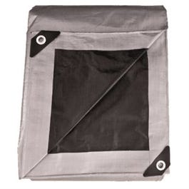 Tarp, Black & Silver, 10-mil Polyethylene, 20 x 40-Ft. Online Sale