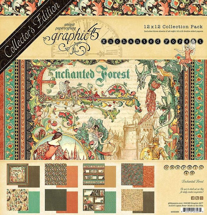 Collection Pack, 12×12 – Enchanted Forest Collection – Graphic 45 Online Sale