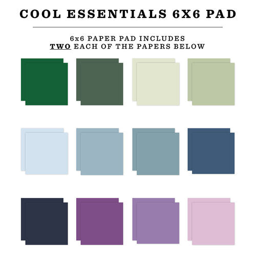 Cool Essentials 6″ x 6″ Paper Pad – Echo Park Online