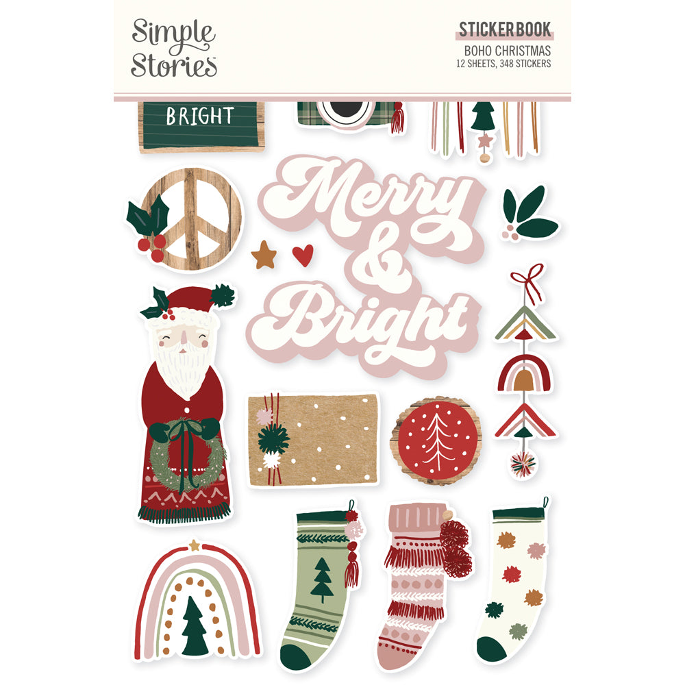 Boho Christmas – Sticker Book – Simple Stories – Simple Stories Online now