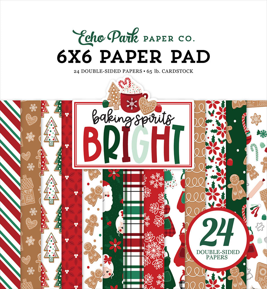 Baking Spirits Bright 6″ x 6″ Paper Pad – Echo Park Online Sale