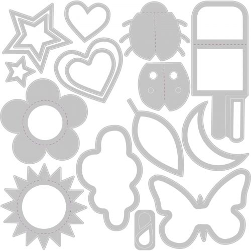 Basic Shapes Thinlits Die Set – Debi Potter – Sizzix Discount