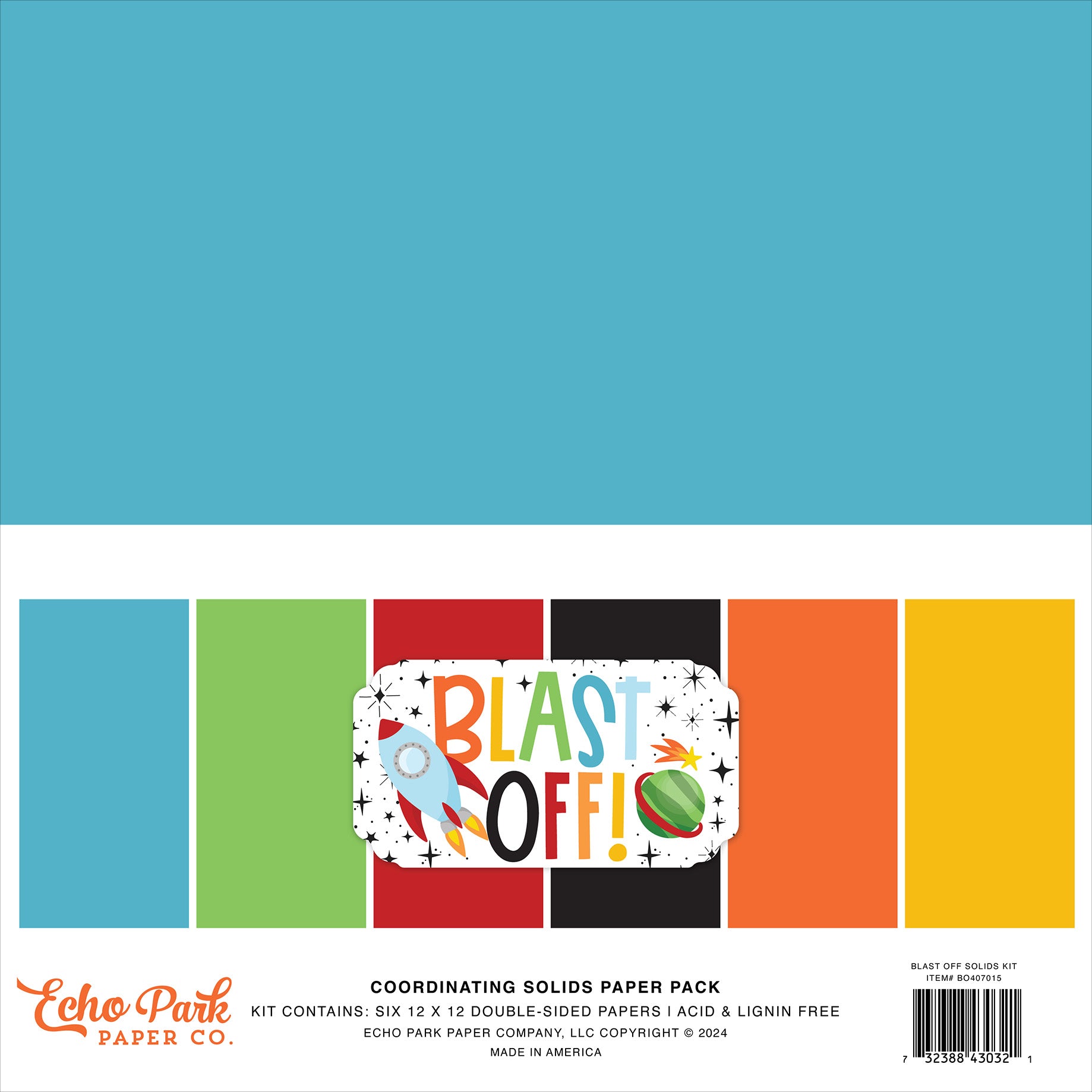 Blast Off 12″ x 12″ Solids Kit – Echo Park Sale