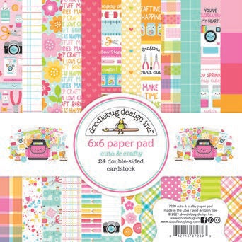 Cute & Crafty 6″ x 6″ Paper Pad – Doodlebug Fashion