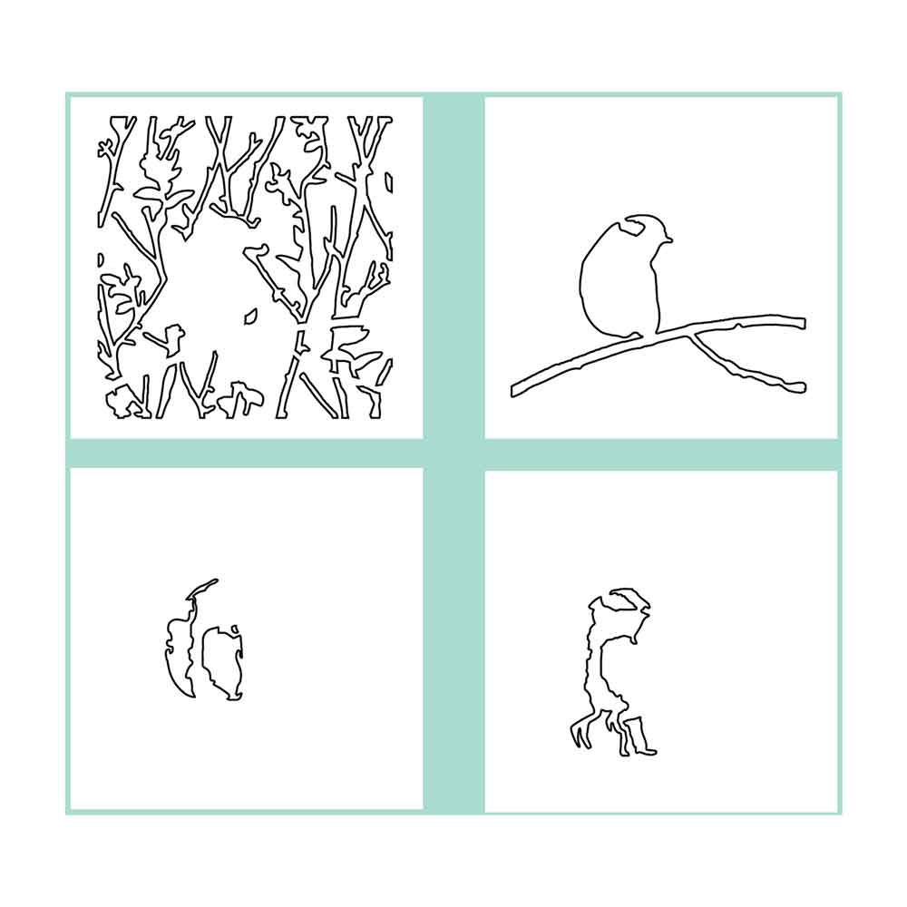 Bird & Branches Layered Stencils – Making Tool – Sizzix Online Sale