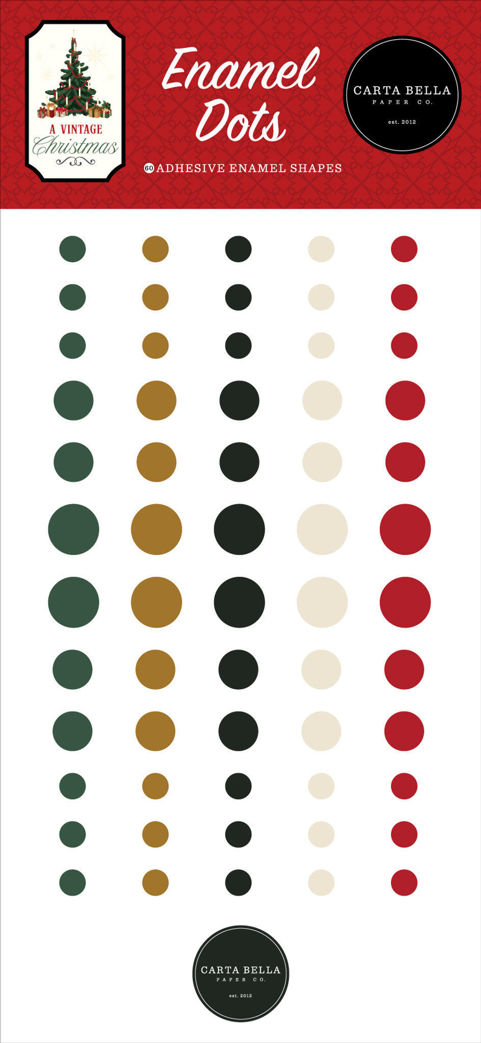 A Vintage Christmas Enamel Dots – Carta Bella Online Sale