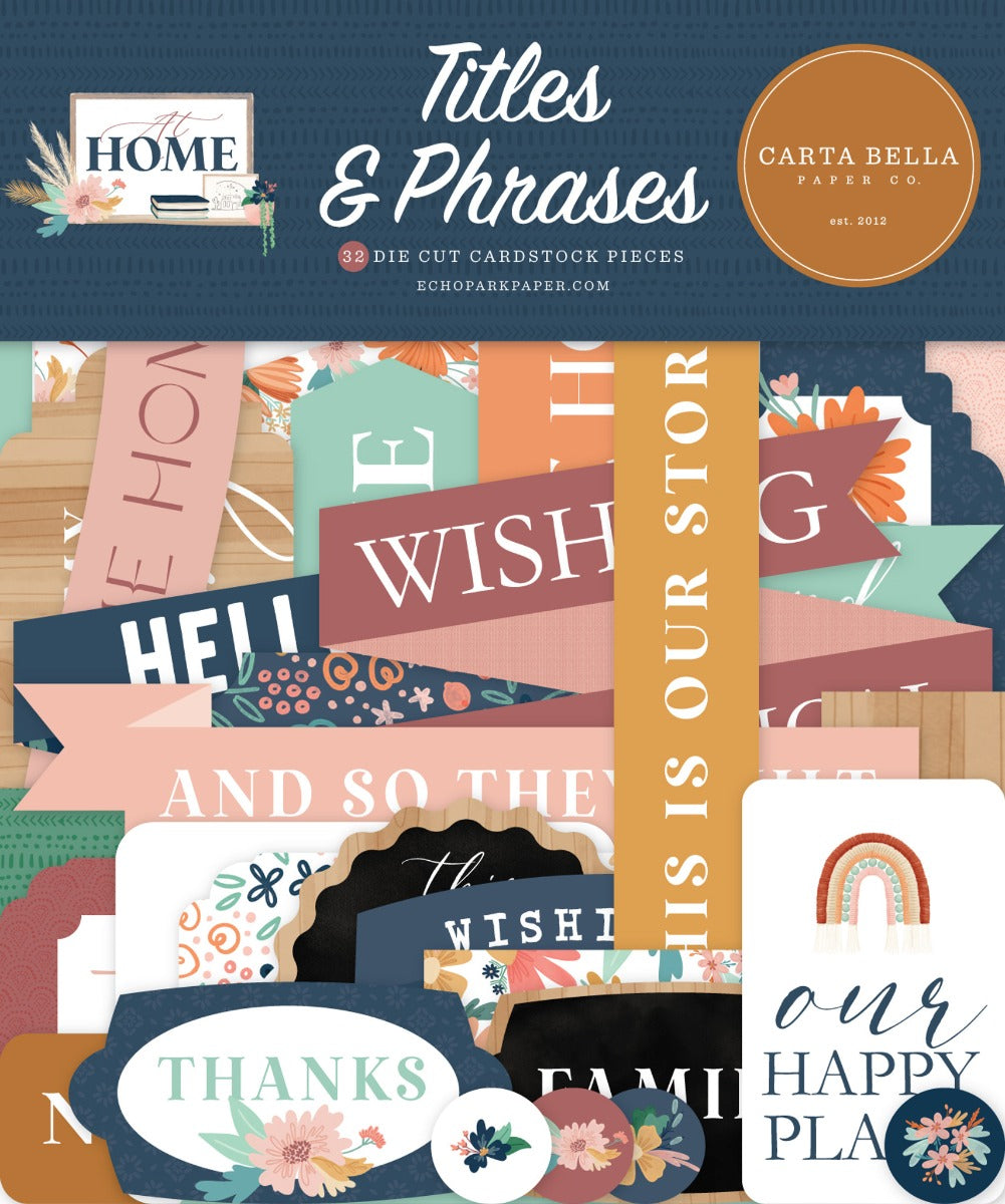 At Home Titles & Phrases – Carta Bella Supply