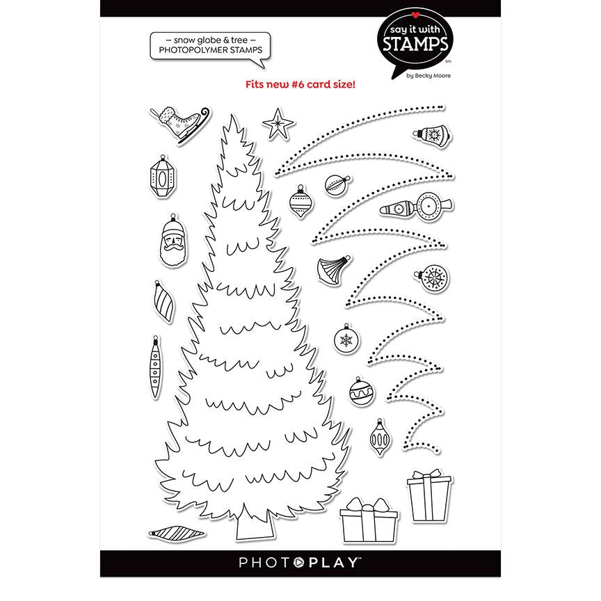 #9 Trim A Tree Icon Stamps – Say It With Stamps – PhotoPlay Discount