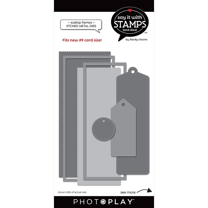 #9 Scallop Tag Dies – Say It With Stamps – PhotoPlay Sale