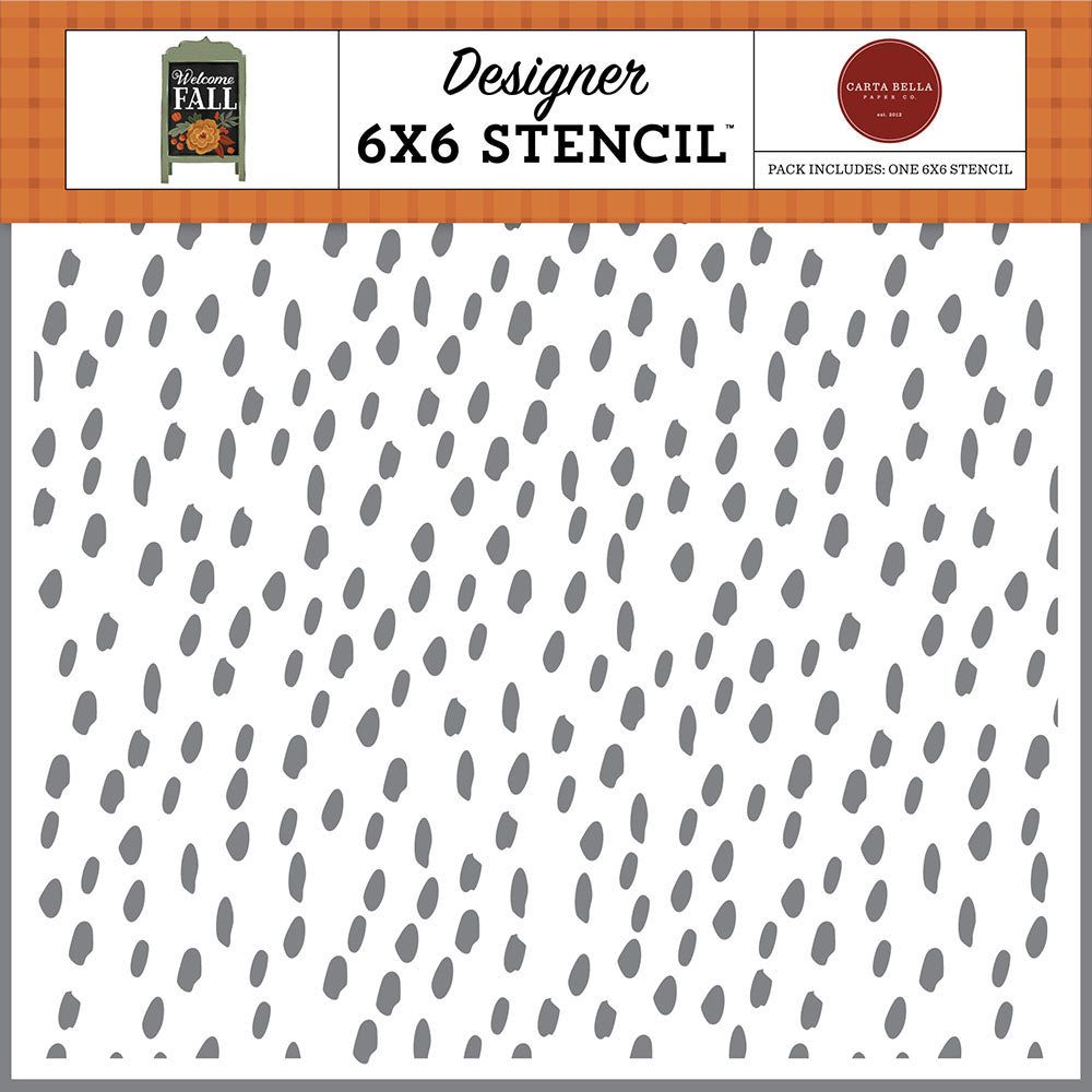 Autumn Dots Stencil – Welcome Fall – Carta Bella Hot on Sale