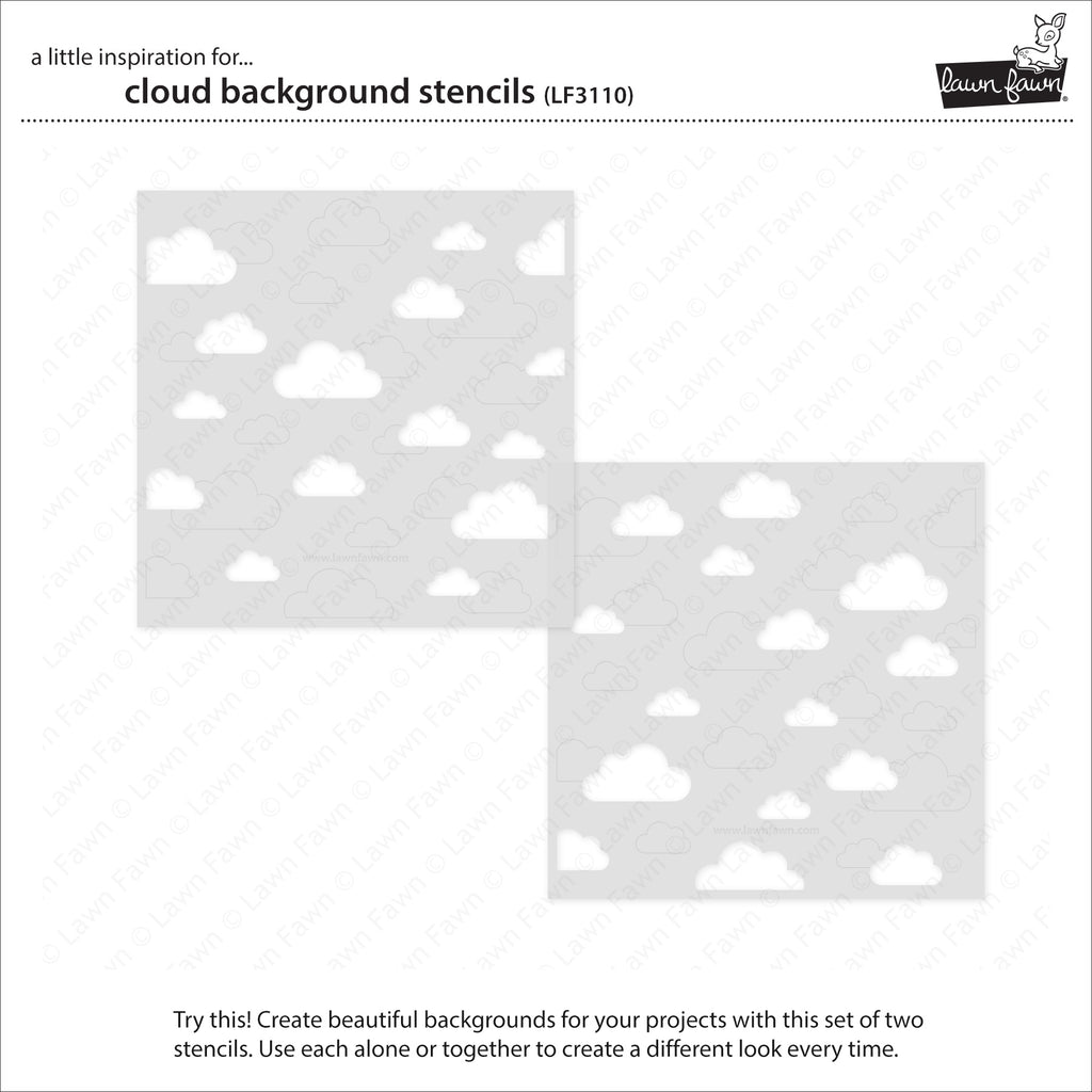 Cloud Background Stencils-Lawn Fawn Online now