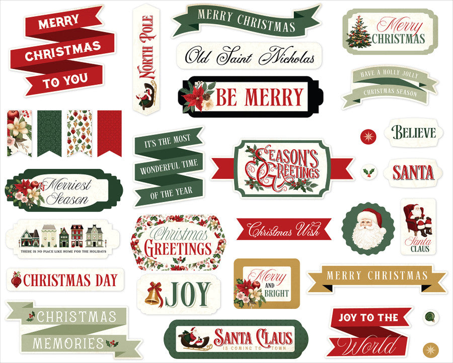 A Vintage Christmas Titles & Phrases – Carta Bella Online Sale