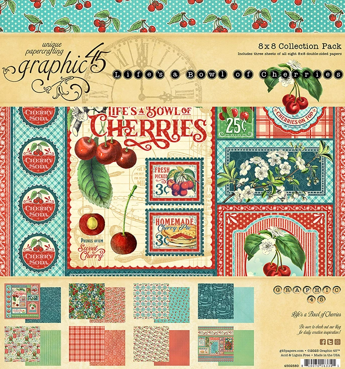 Collection Pack, 12×12 – Life’s A Bowl Of Cherries Collection – Graphic 45 Online Hot Sale