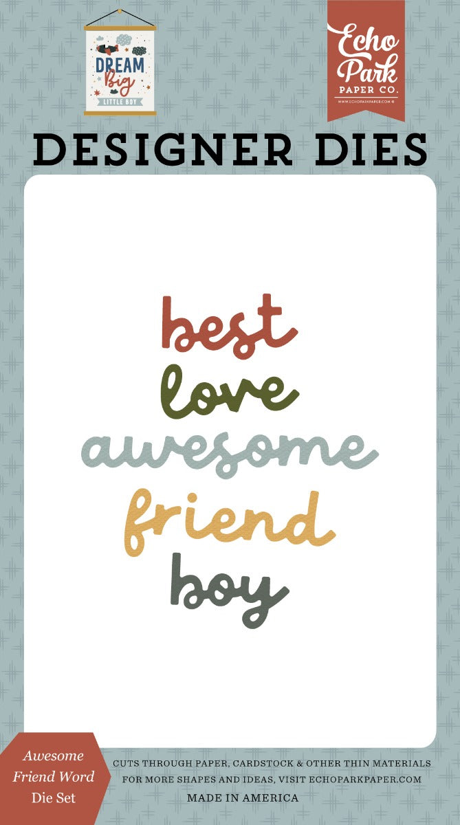 Awesome Friend Designer Dies – Dream Big Little Boy – Echo Park on Sale