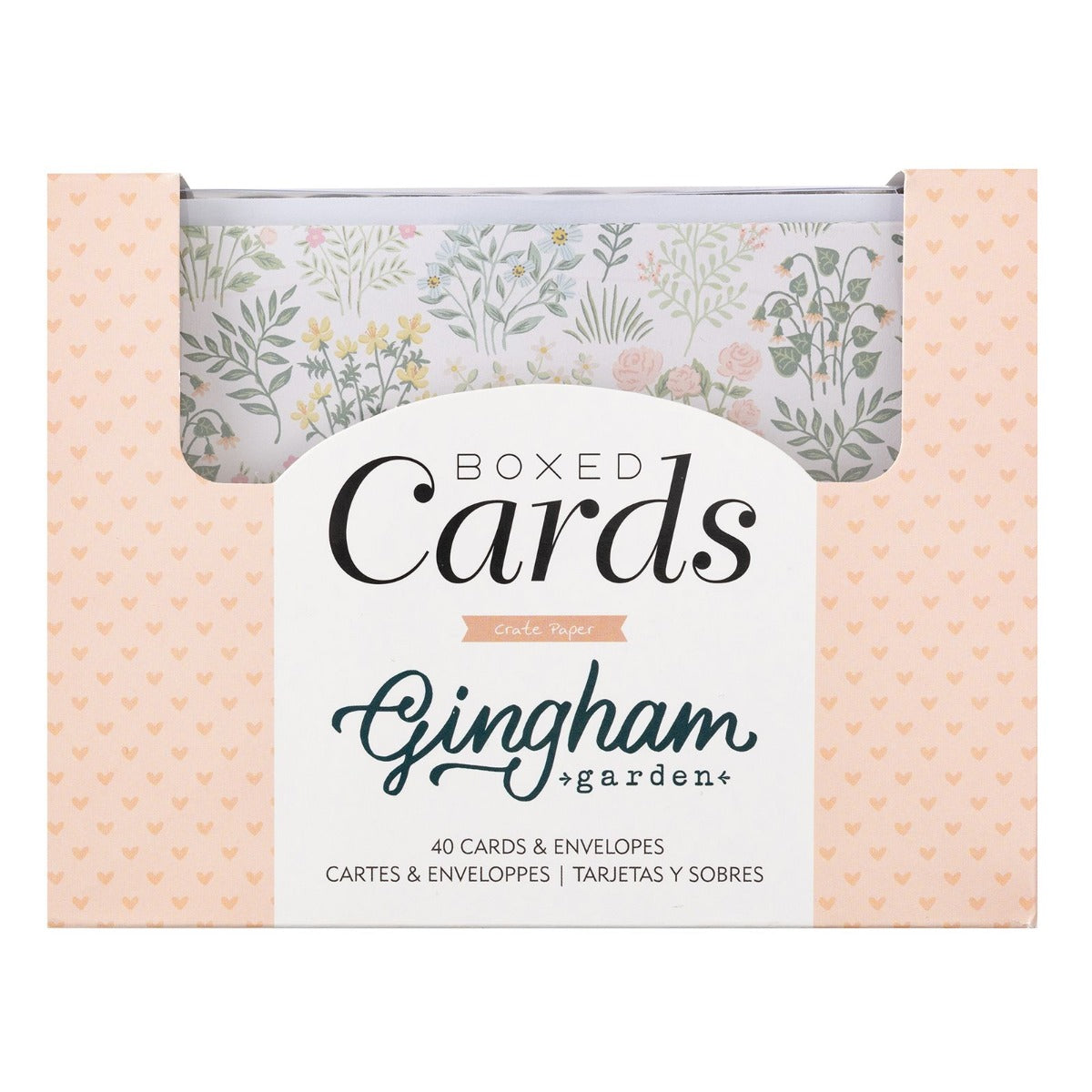 Boxed Cards – Gingham Garden Collection – Crate Paper Sale