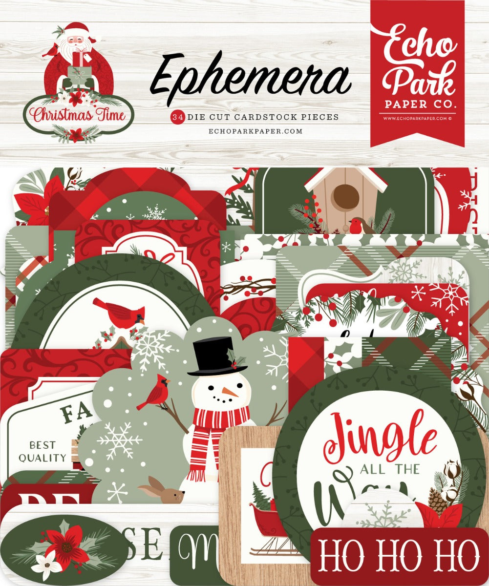 Christmas Time Ephemera – Echo Park Discount