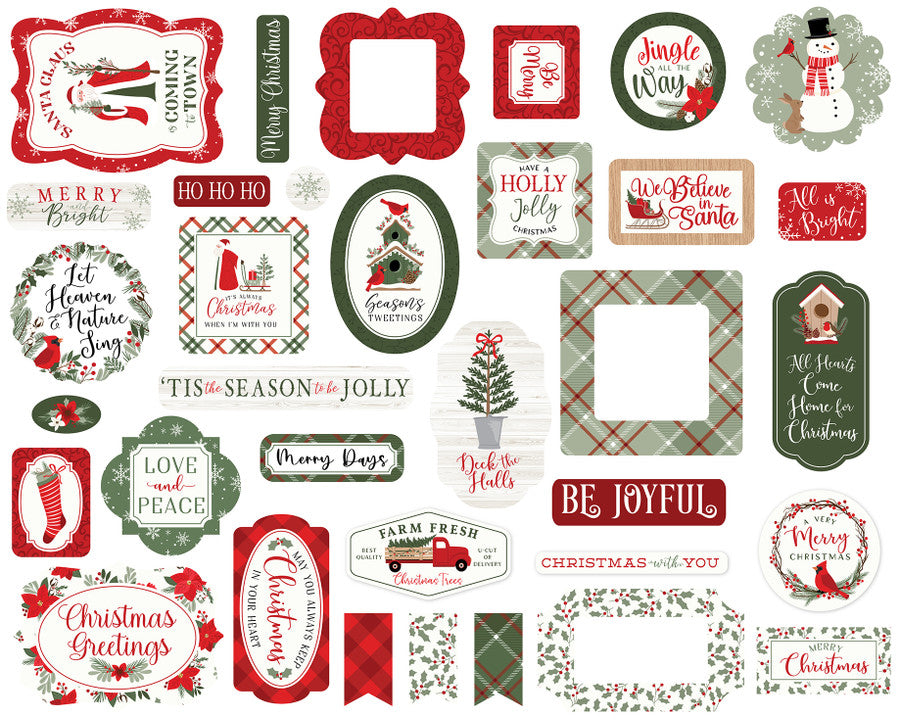 Christmas Time Ephemera – Echo Park Discount