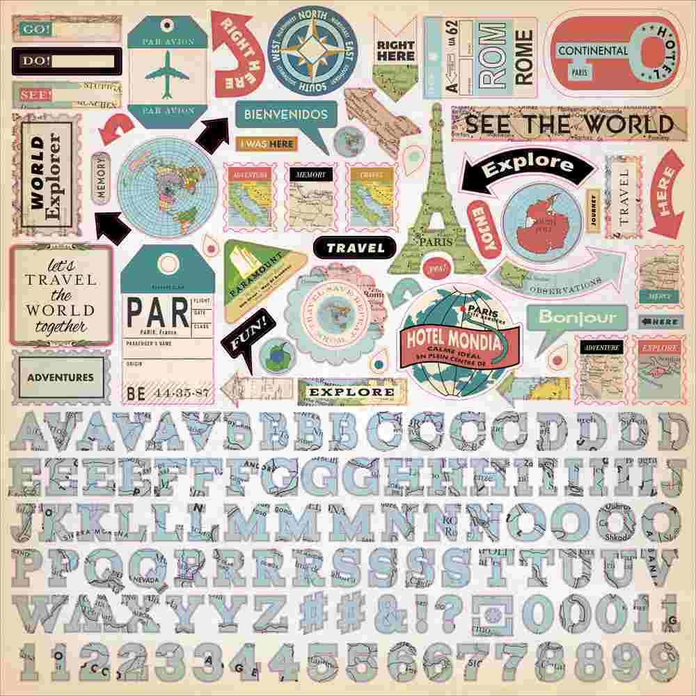 Cartography No. 1 Element Stickers – Carta Bella Online Sale