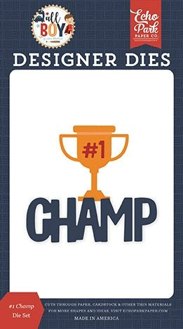 #1 Champ Die Set – All Boy – Lori Whitlock – Echo Park Online Sale