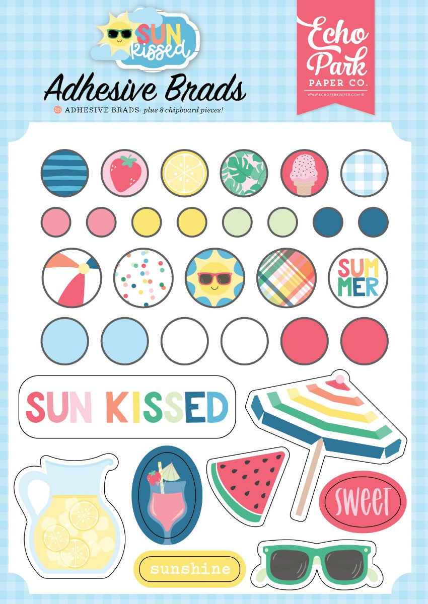 Adhesive Brads – Sun Kissed Collection – Echo Park Online Hot Sale