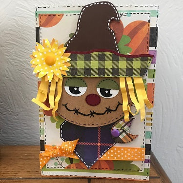Cute Scarecrow SVG Image File Download for Halloween Projects Supply