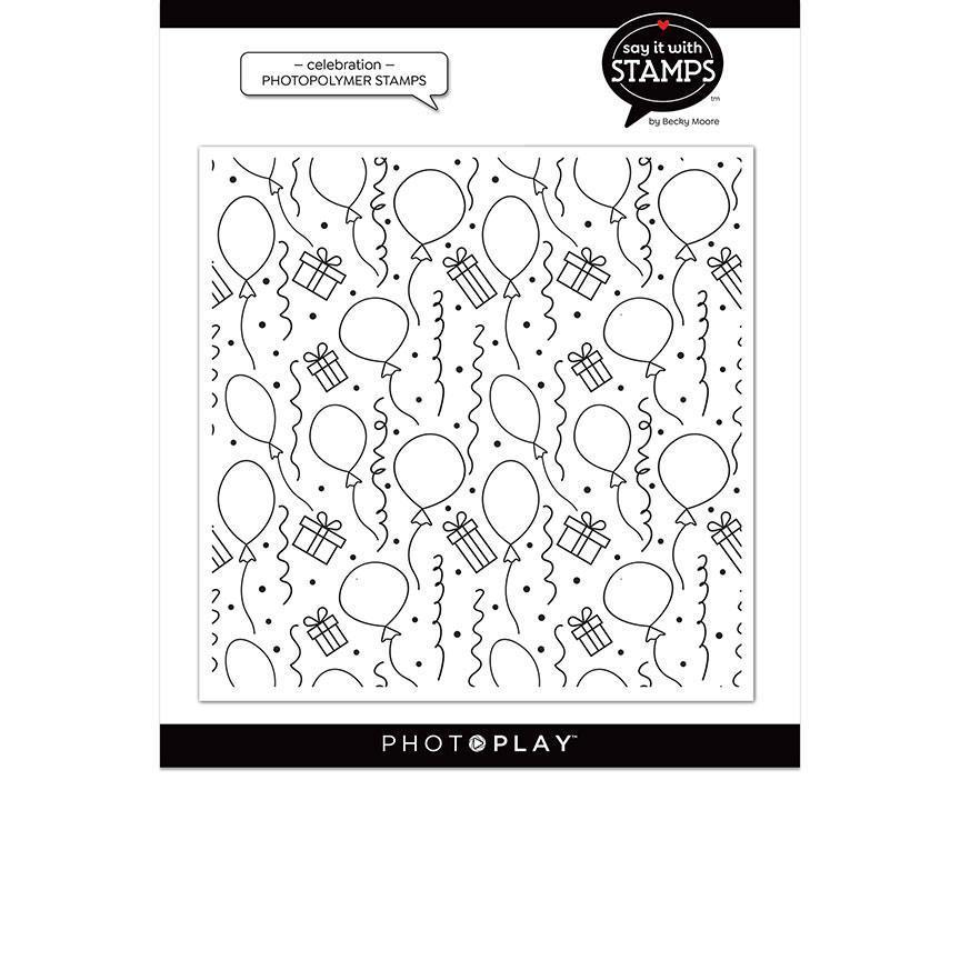 Celebration Background Stamp – Say It With Stamps – PhotoPlay Online