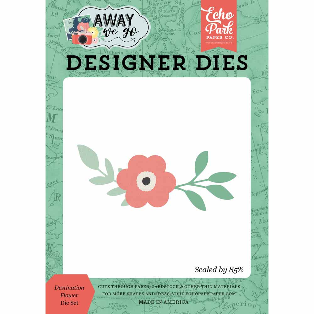 Destination Flower Die Set – Away We Go – Echo Park Supply