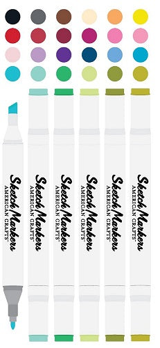 24 Sketch Markers Value Pack – American Crafts Online Hot Sale