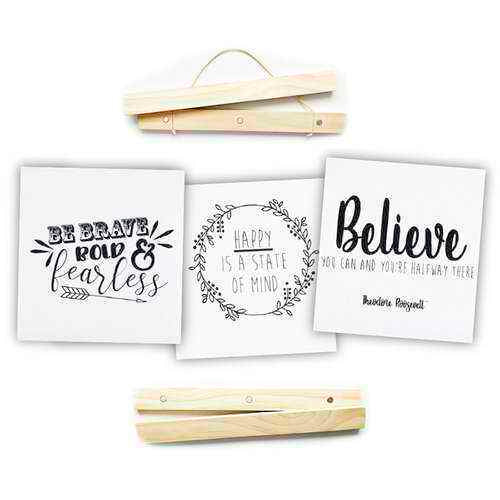 17-Inch Click Stick Set w/ Canvas Prints, Natural – Foundations Decor on Sale