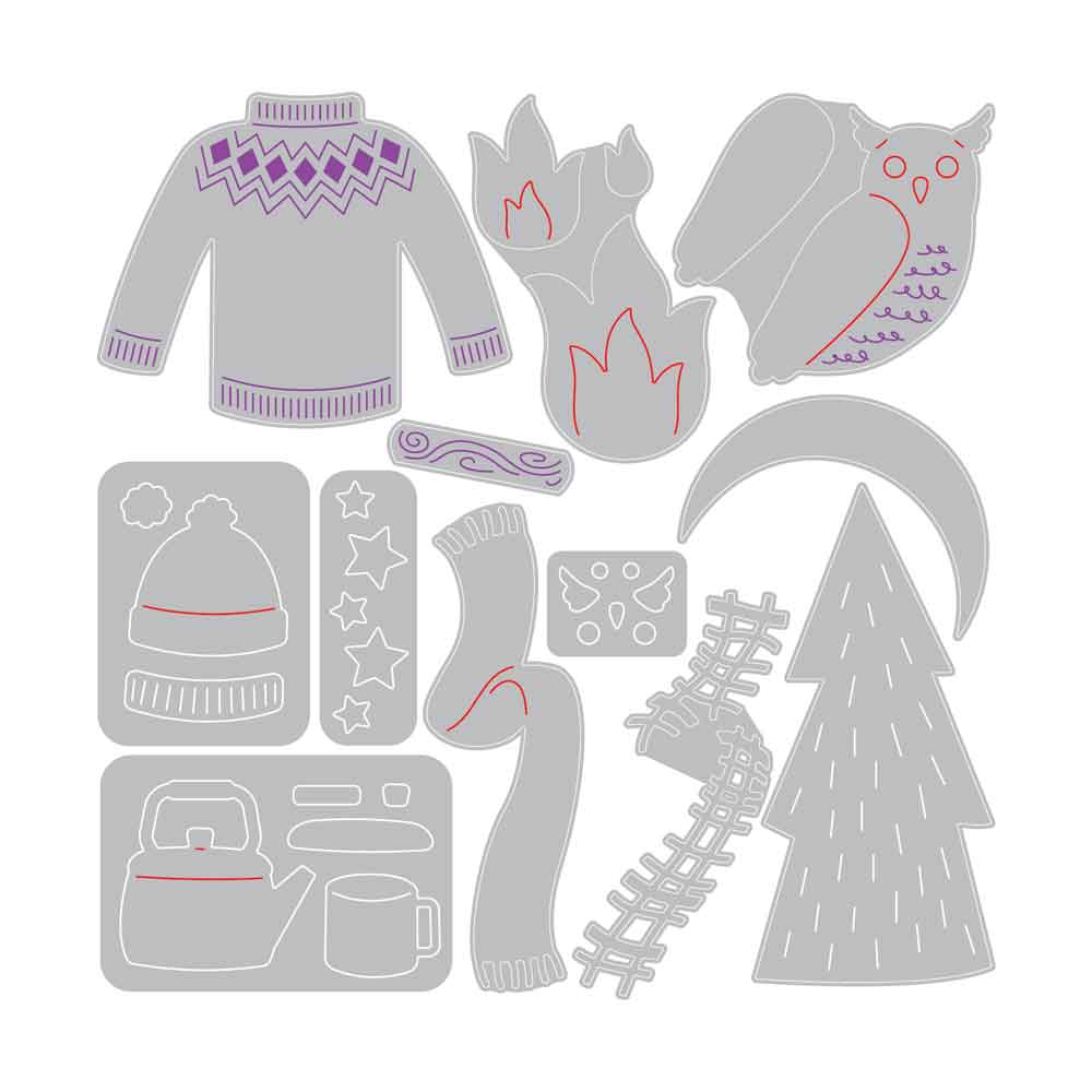 Cozy Woodland Thinlits Dies – Jennifer Ogborn – Sizzix Sale