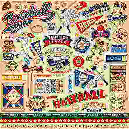 Baseball Element Stickers – Carta Bella Discount