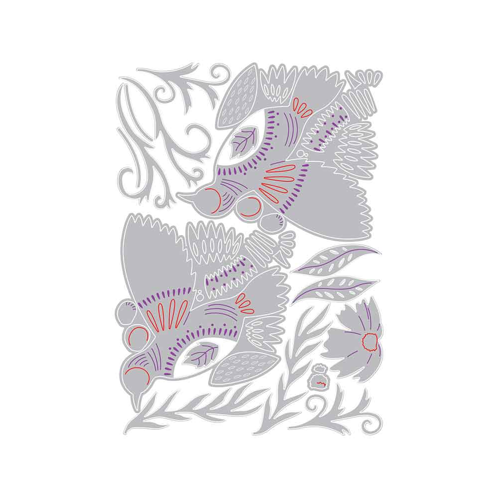 Birds & Blossoms Thinlits Die Set – Lisa Jones – Sizzix Online Hot Sale