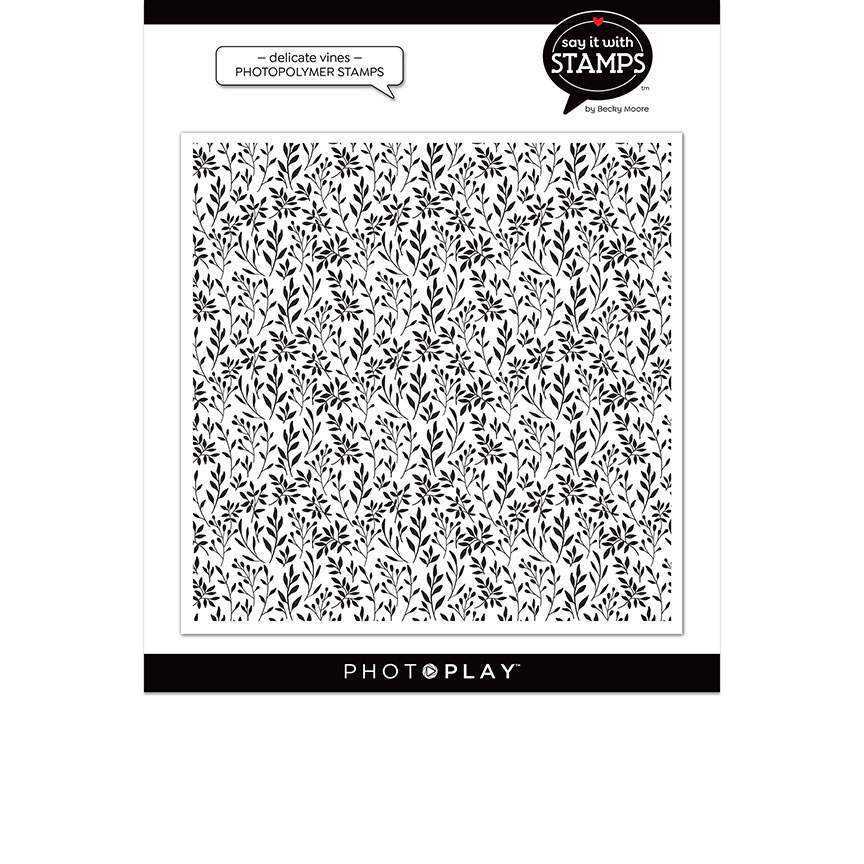 Delicate Vines Background Stamp – Say It With Stamps – PhotoPlay Online