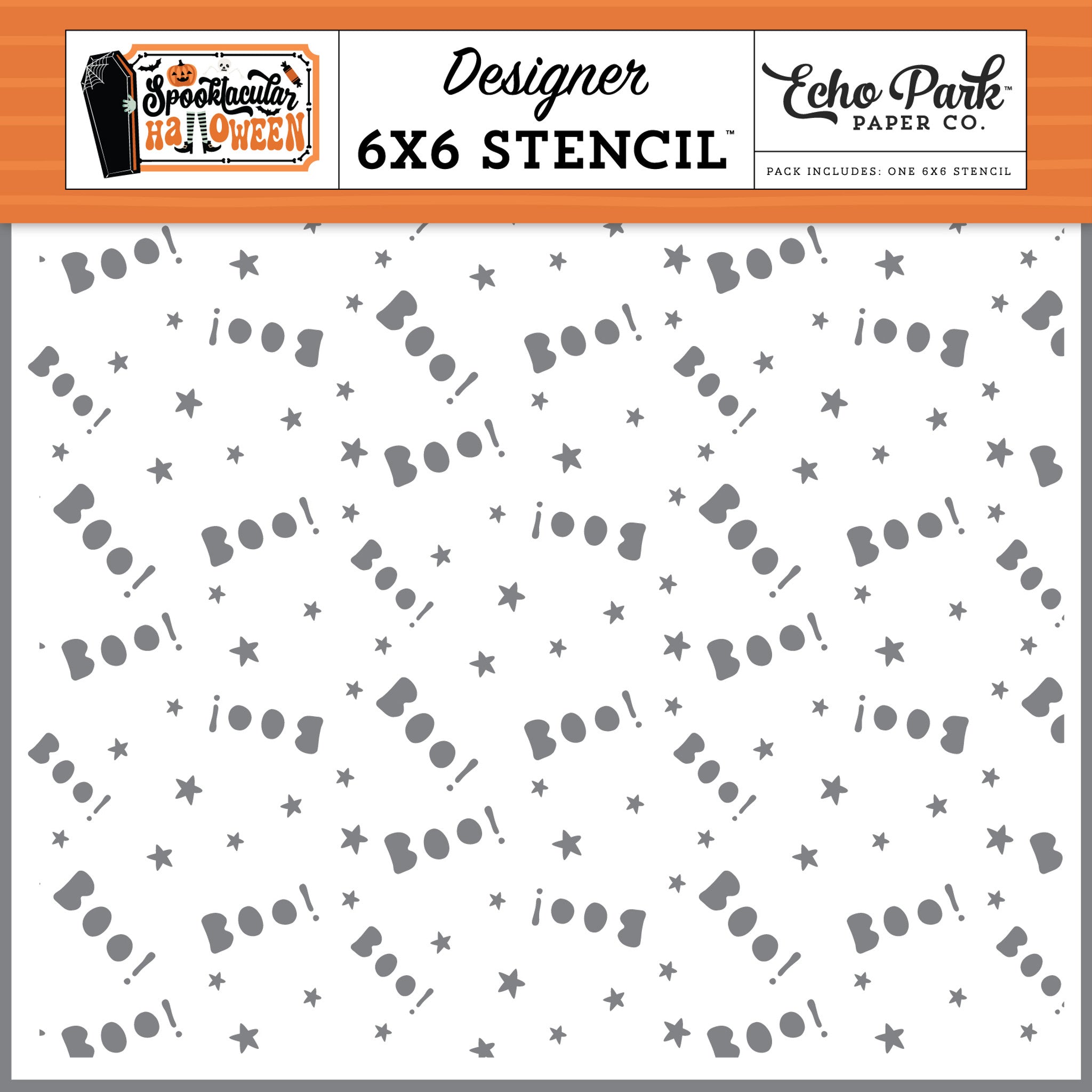 Boo Stencil – Spooktacular Halloween – Echo Park Discount