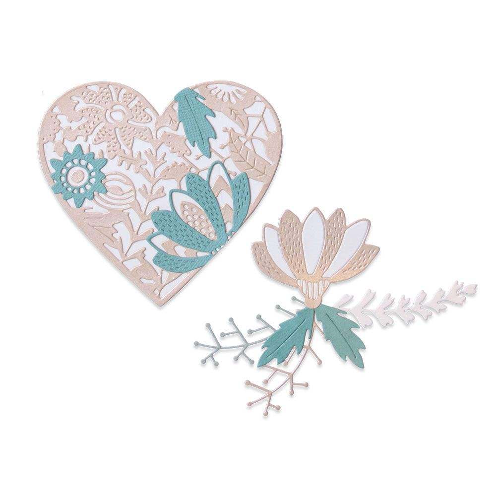 Bold Floral Heart Thinlits Dies – Jenna Rushforth – Sizzix Online