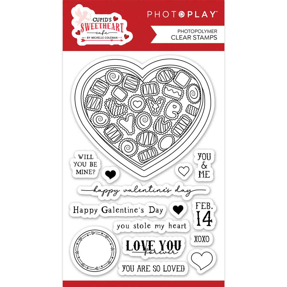 Cupids Sweetheart Cafe Stamp Set – Michelle Coleman – PhotoPlay on Sale