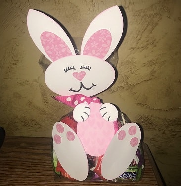 Bunny Candy Bag SVG Image File Download for Easter Projects Online now