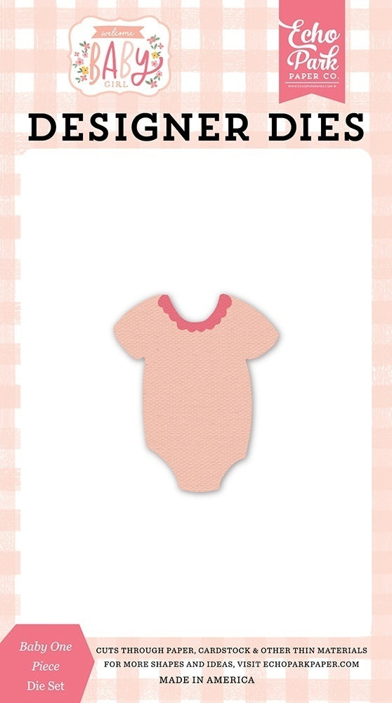 Baby One Piece Die – Welcome Baby Girl – Echo Park Online now