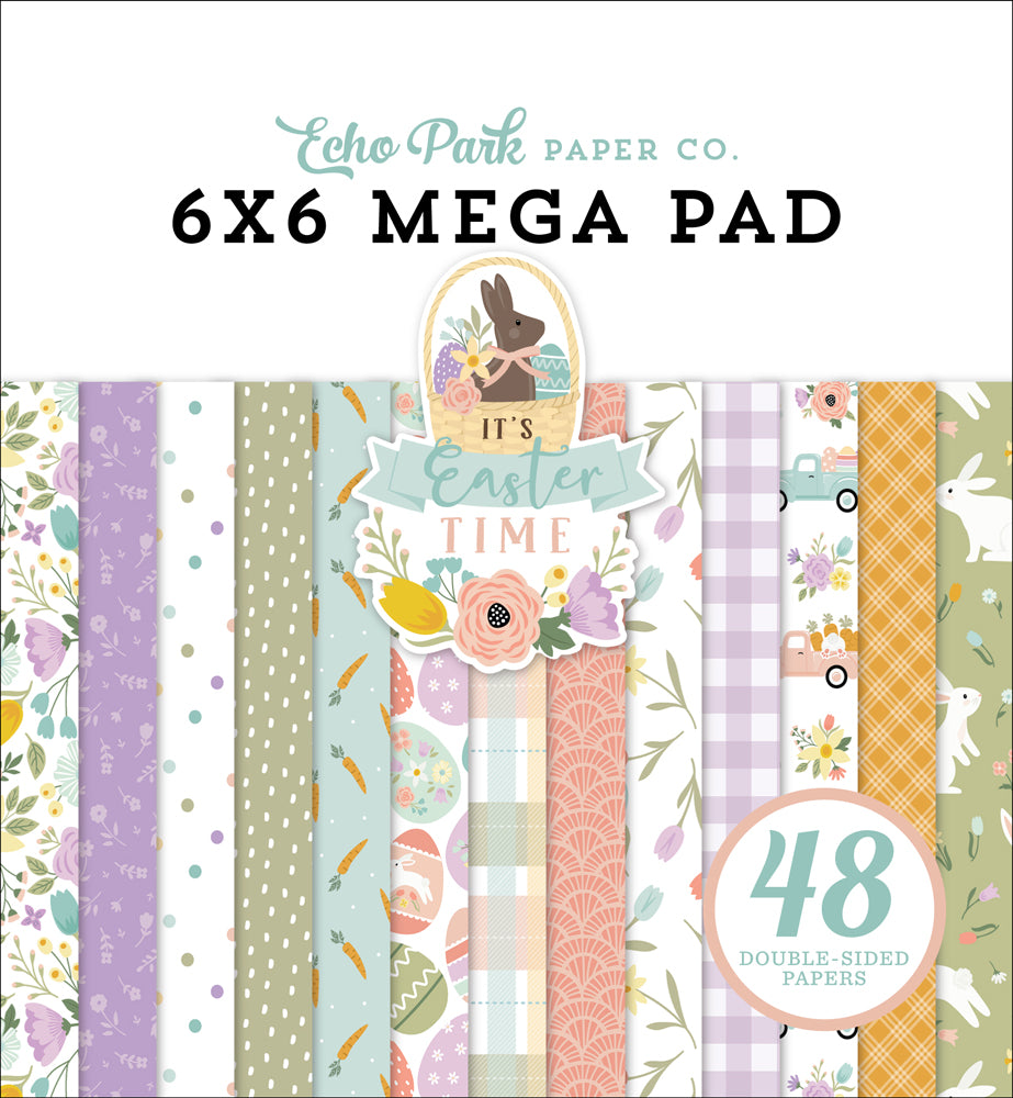 Cardmakers Mega Pad, 6″ x 6″ – It’s Easter Time – Echo Park Online Hot Sale