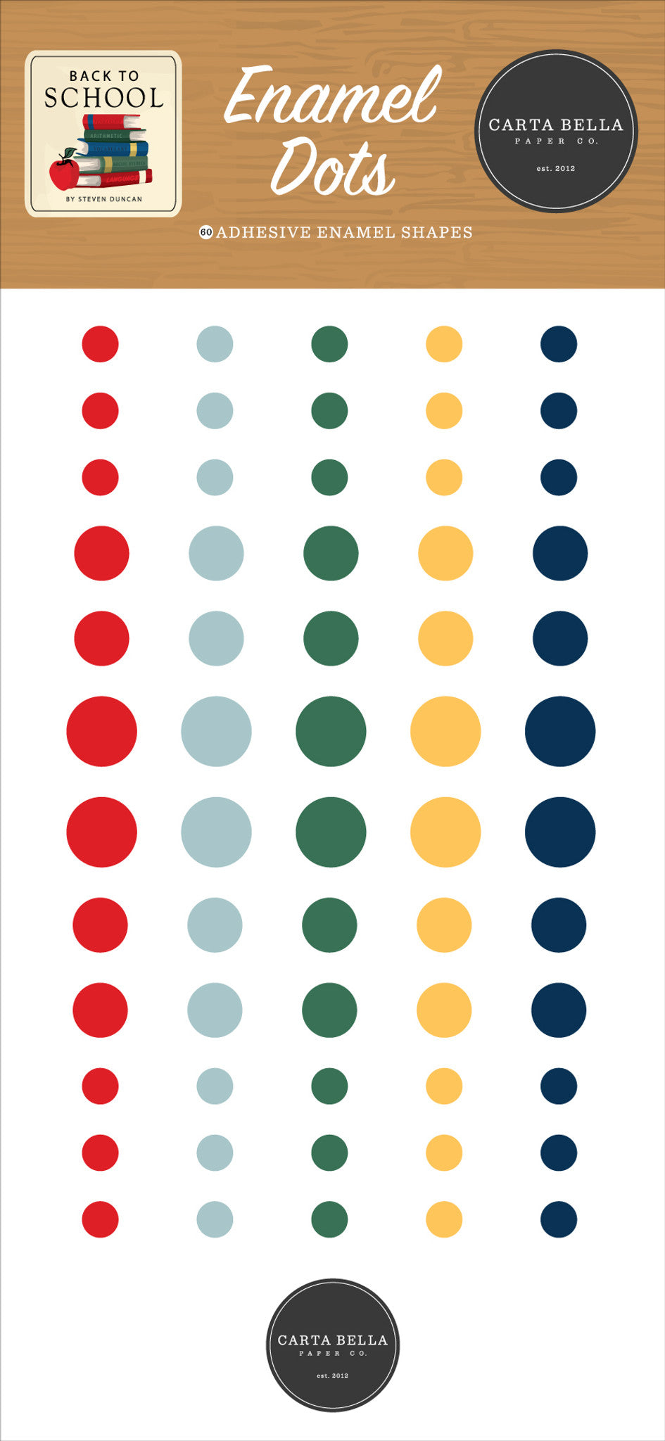 Back To School Enamel Dots – Carta Bella Online