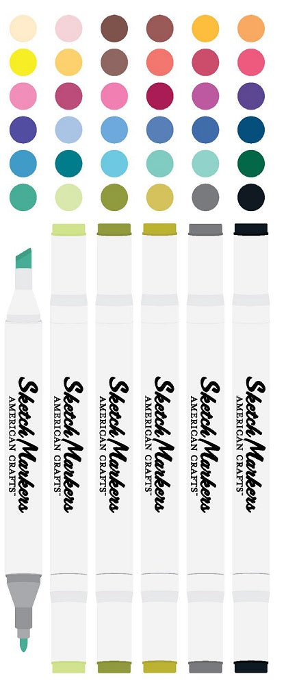 36 Sketch Markers Value Pack – American Crafts Online Sale
