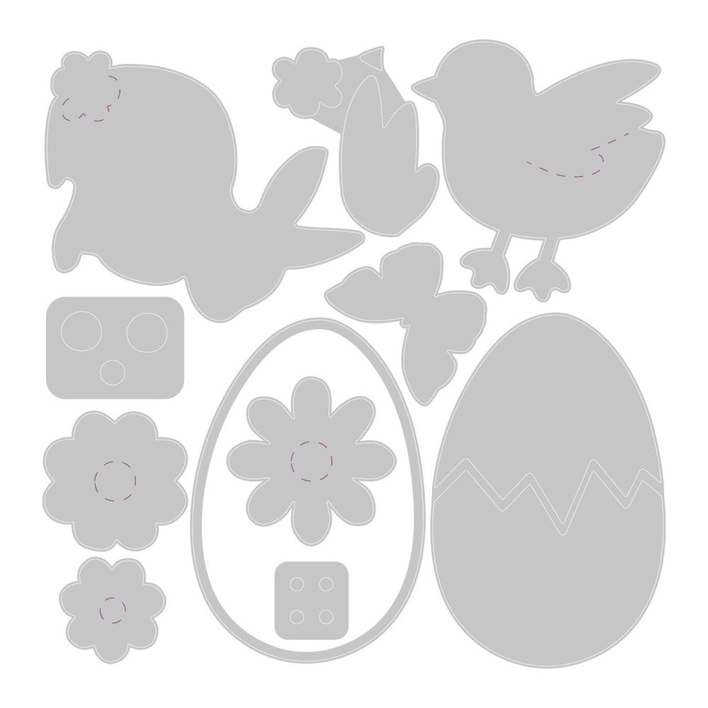 Basic Easter Shapes Thinlits Die Set – Olivia Rose – Sizzix Supply