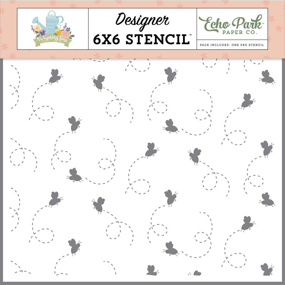 Busy Bees Stencil, 6″ x 6″ – It’s Easter Time  – Echo Park on Sale