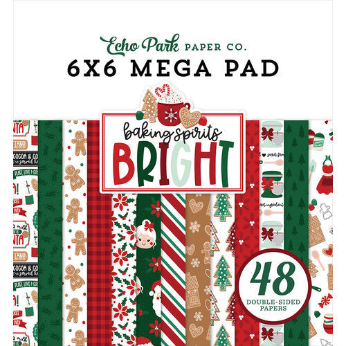 Baking Spirits Bright Cardmakers 6″ x 6″ Mega Pad – Echo Park Hot on Sale