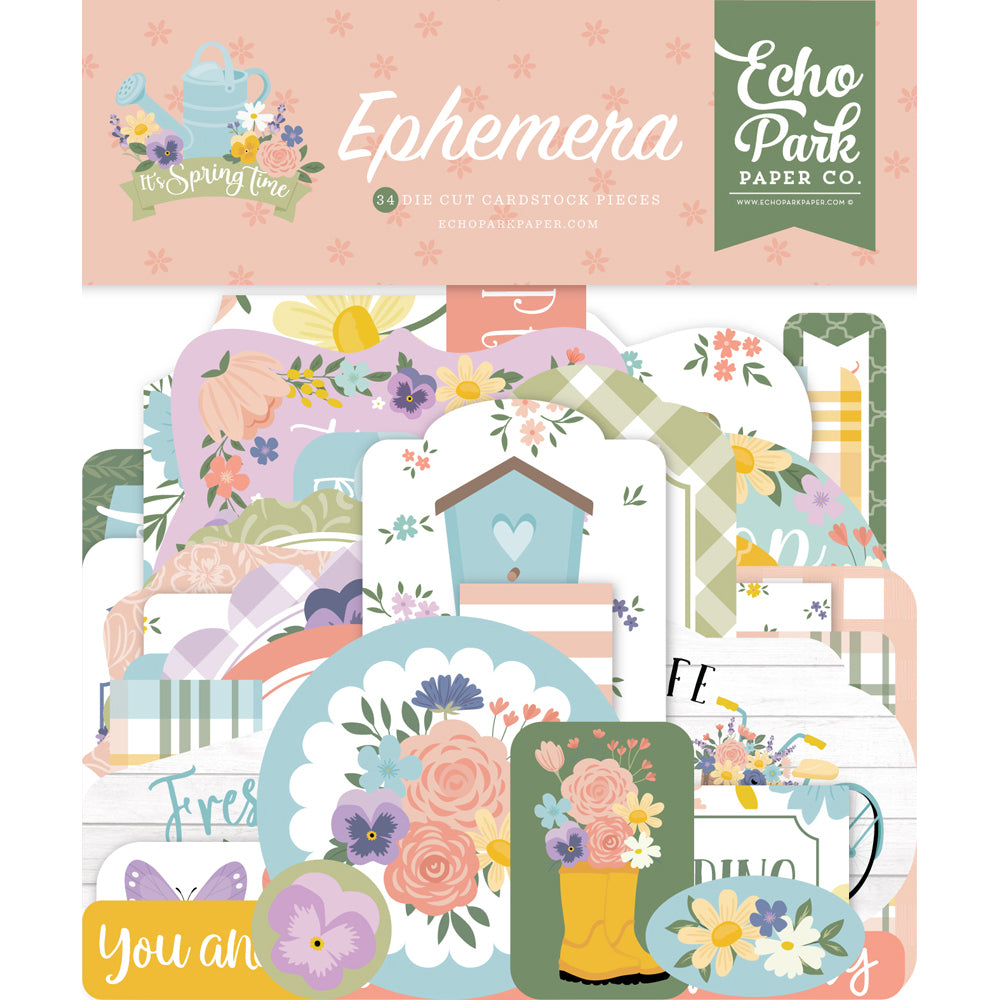 Die Cut Ephemera – It’s Spring Time – Echo Park Supply