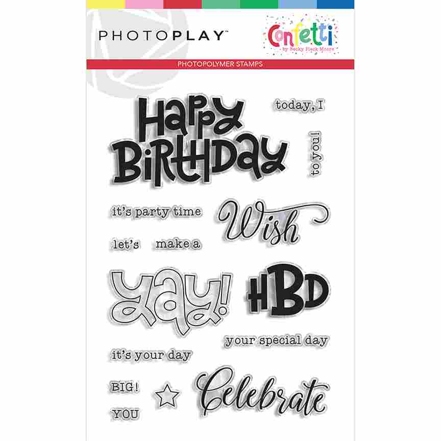 Confetti Stamps – Becky Fleck Moore – PhotoPlay Online now