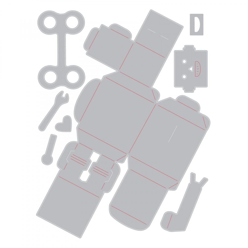 3-D Robot Thinlits Dies – Georgie Evans – Sizzix Online Sale
