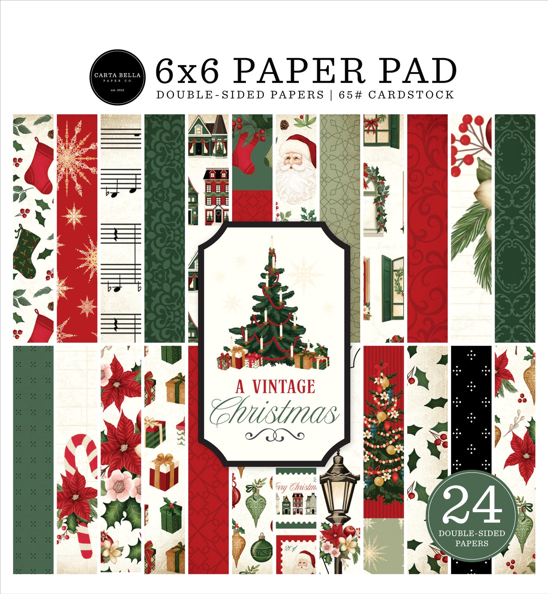 A Vintage Christmas 6′ x 6″ Paper Pad – Carta Bella Fashion